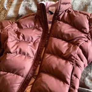 Purple puffy Patagonia jacket medium
